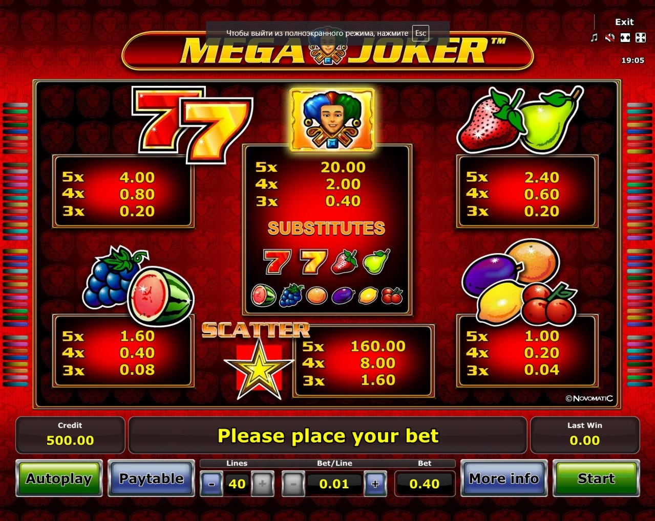 EURO 325 Free casino chip at All Slots Casino