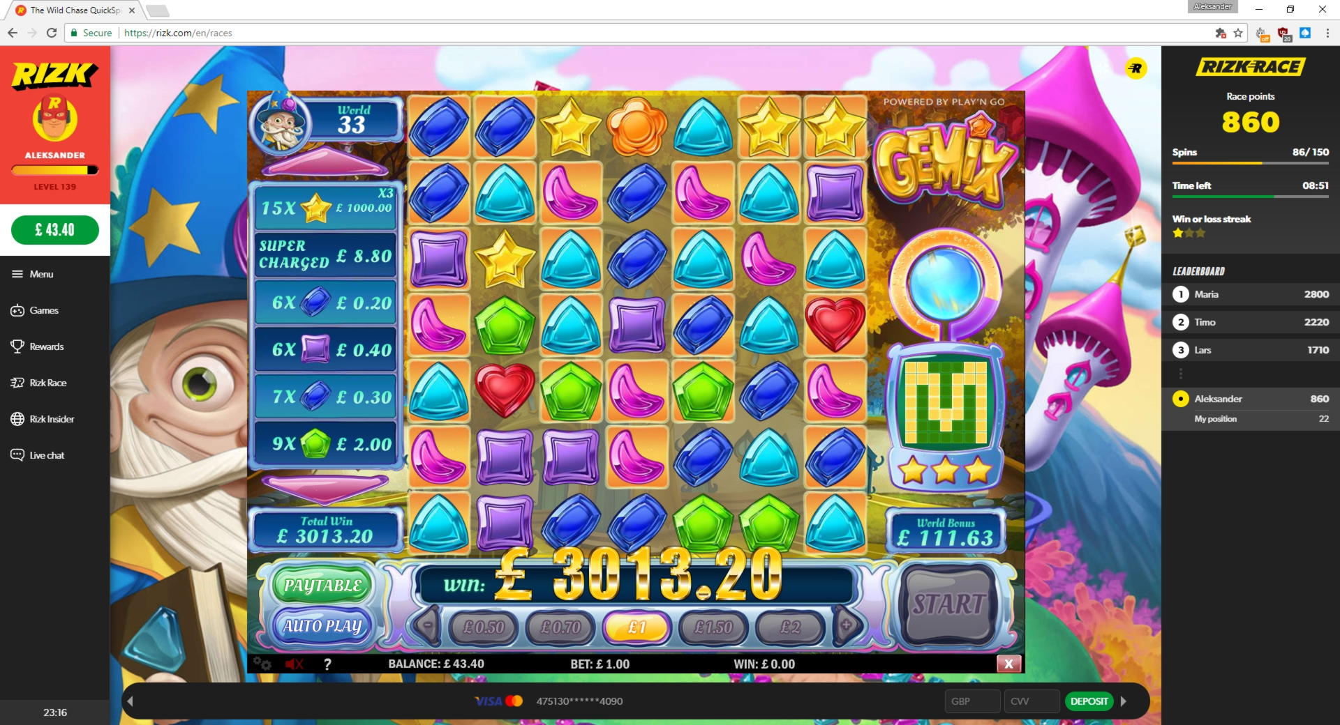 140% Match Bonus at Ruby Slots Casino