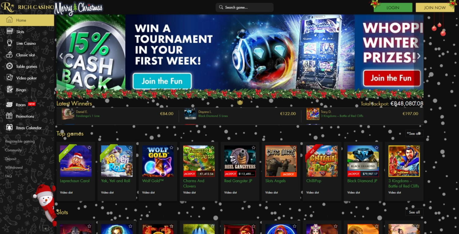 $500 Casino Tournament at Rich Casino