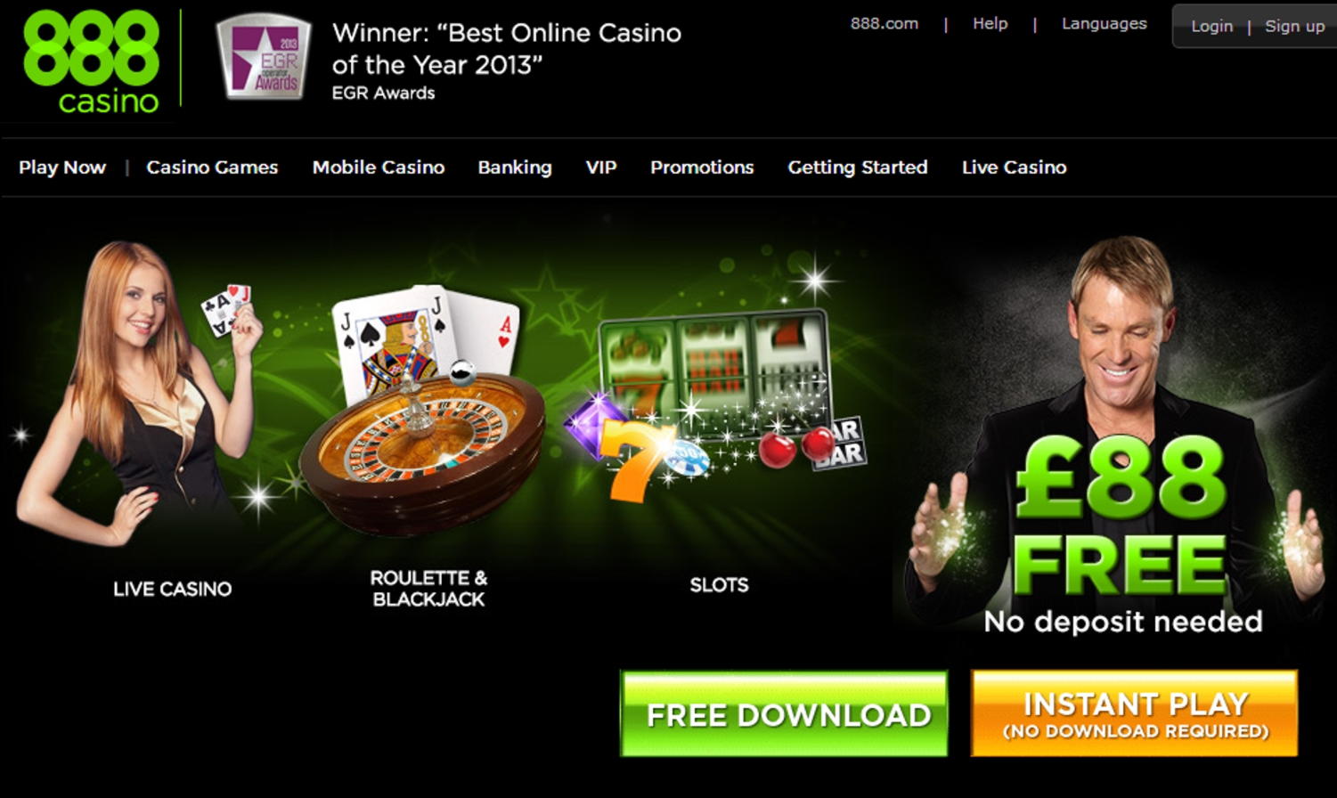 Eur 695 No Deposit Casino Bonus at Slotscom Casino
