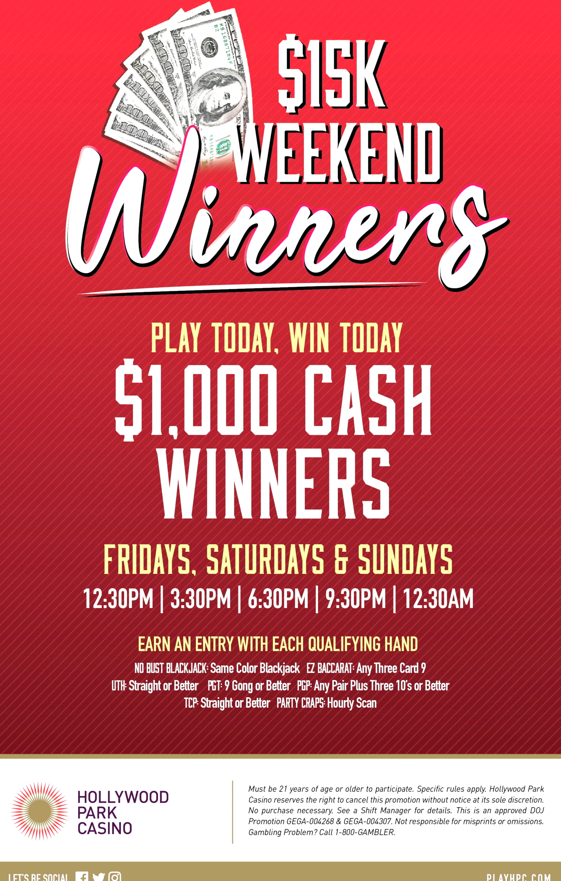EUR 540 Daily freeroll slot tournament at Ignition Casino