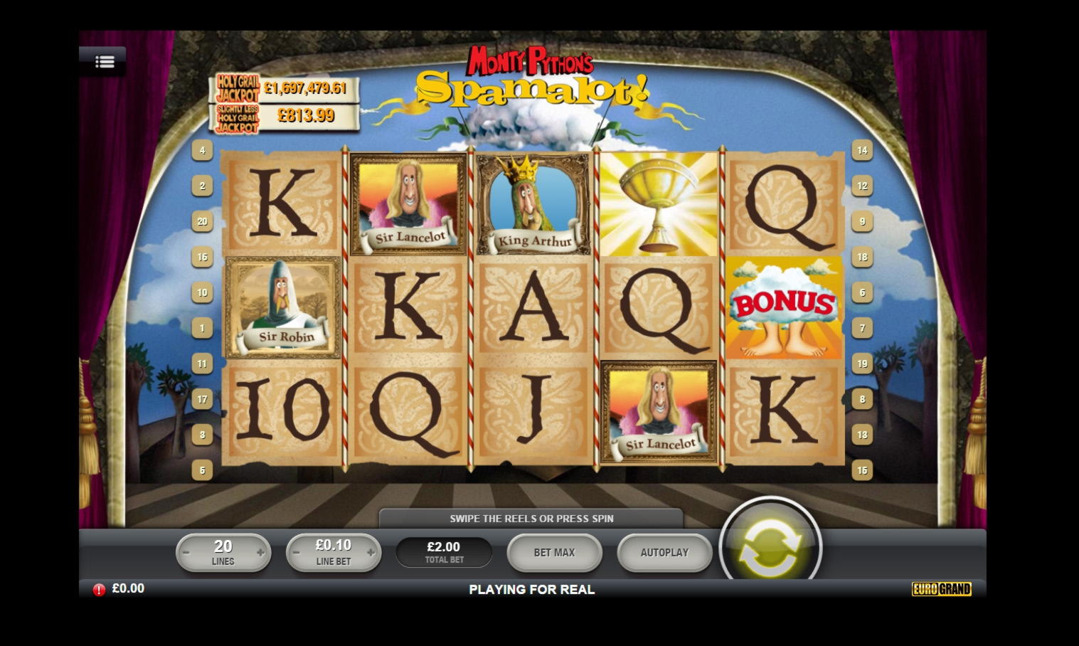 44 Trial Spins at All Slots Casino