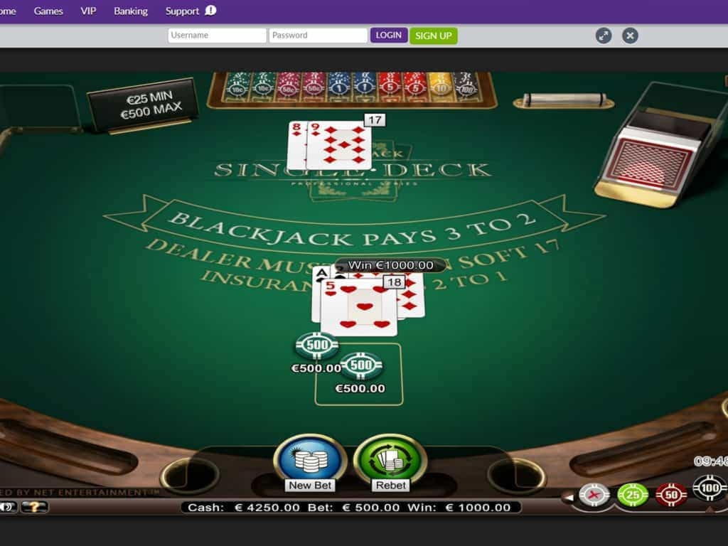 835% Deposit match bonus at Vegas Casino Online