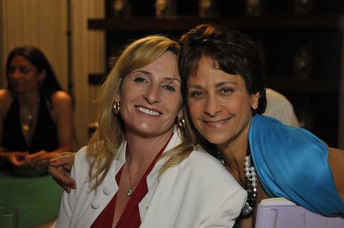 Guest Linda Ruzich with Team Australian Casino Royale Staffer Mary Krasn
