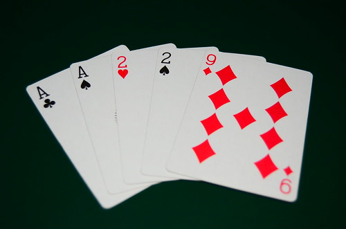 Two Pair - Aces and Twos - Poker Hand