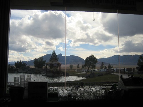 View from the bar where we played video poker.