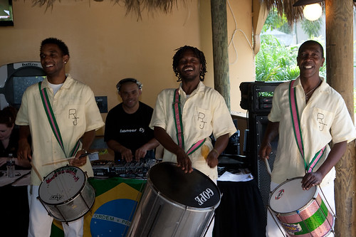 Musicians at the The World Cup Bikini Contest at Seminole Casino Coconut Creek