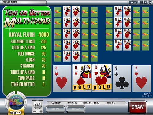 10 Tens or Better Video Poker- Rival Gaming Casino Games