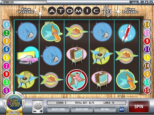 Atomic Age- Video Slot- competitor Gaming Australian Casino Games