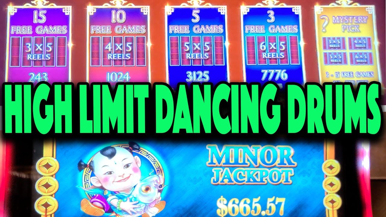 PROGRESSIVE JACKPOT on High Limit Dancing Drums at Hard Rock Tampa!