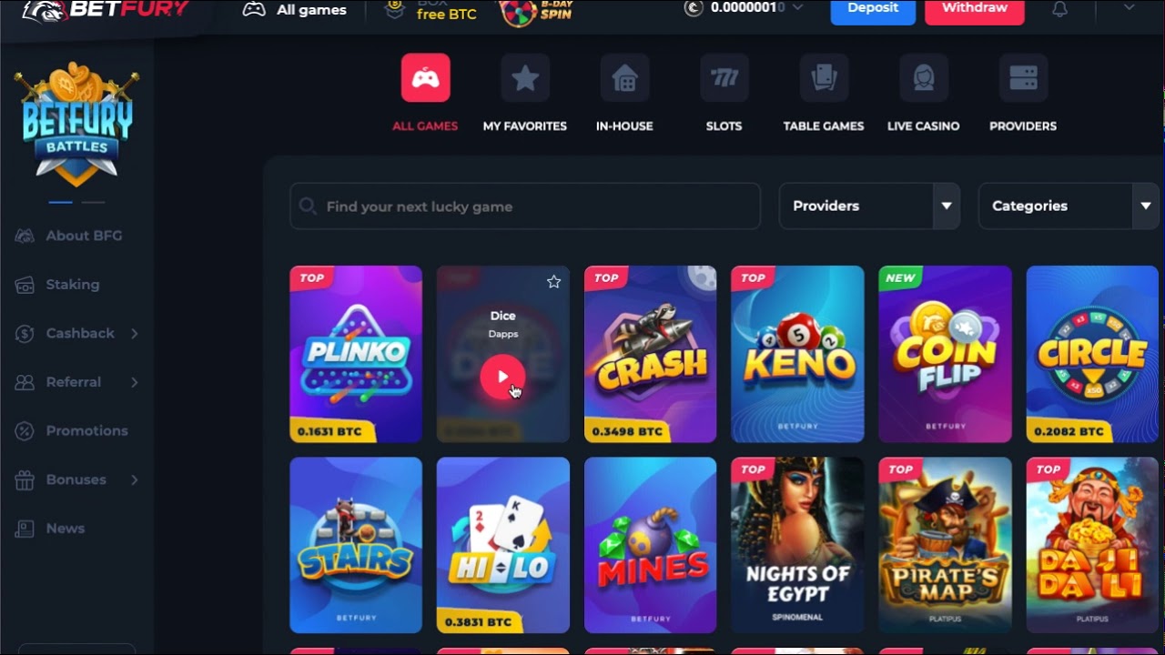 BetFury Crypto Australian Casino Dividend Pool Almost at 2.5M USD – Play, Wager, Win and Earn Passive Income!!!