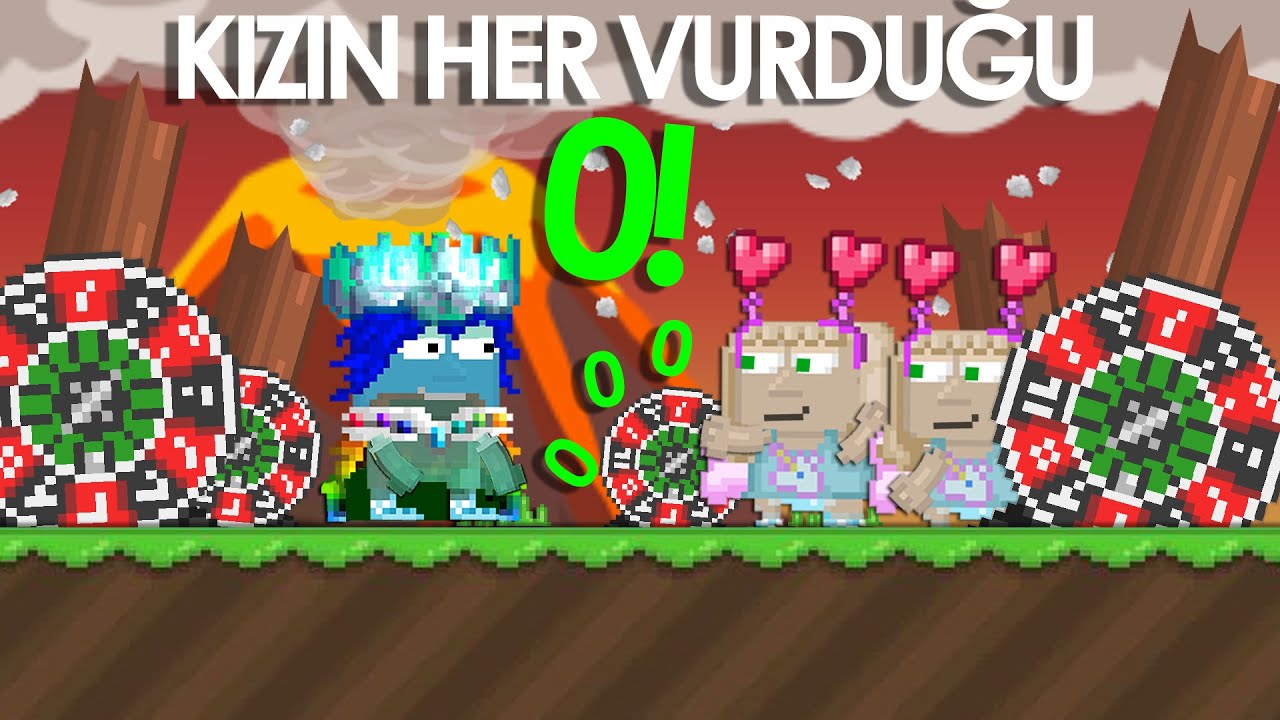 KIZIN HER VURDUĞU 0!! (KIZLARLA CASİNO GİRDİK) – Growtopia Türkçe