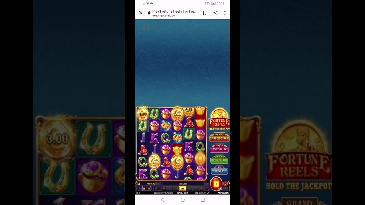 FORTUNE REELS? ONLINE SLOTS freebingocasino.com play Australian Casino games