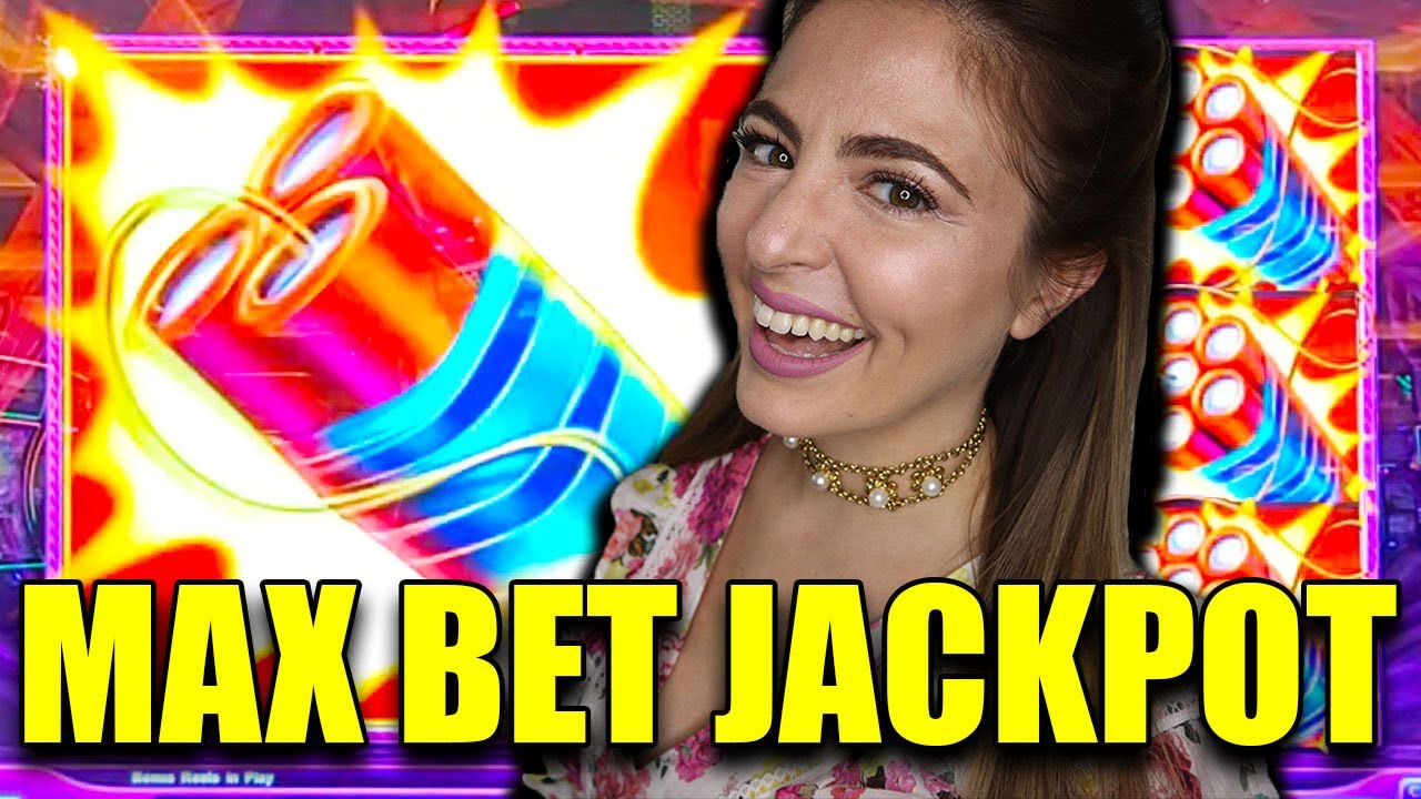 MAX BET JACKPOT + 12 FREE GAMES on EUREKA BLAST SLOT MACHINE in LAS VEGAS!