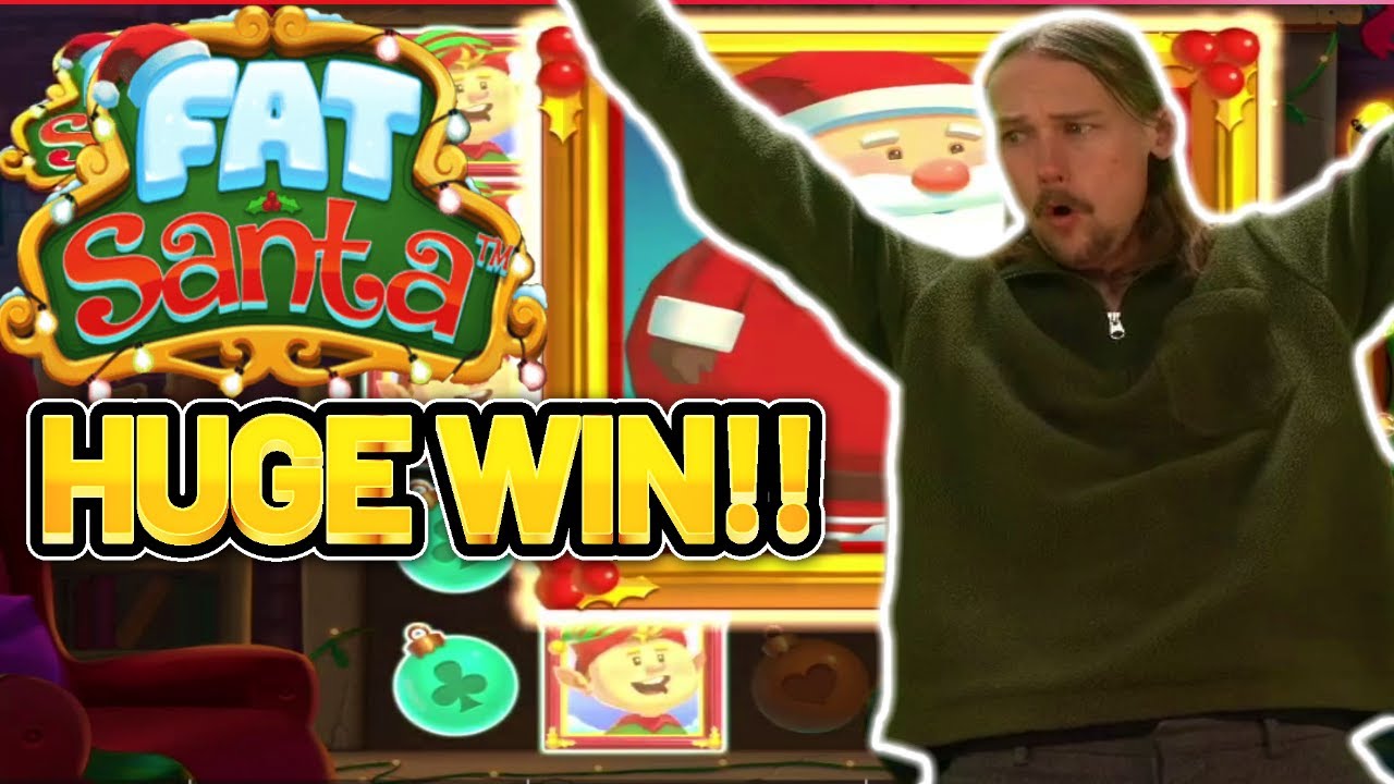 HUGE WIN!! FAT SANTA  BIG WIN – ONLINE Australian Casino SLOT FROM CASIINODADDY LIVE STREAM
