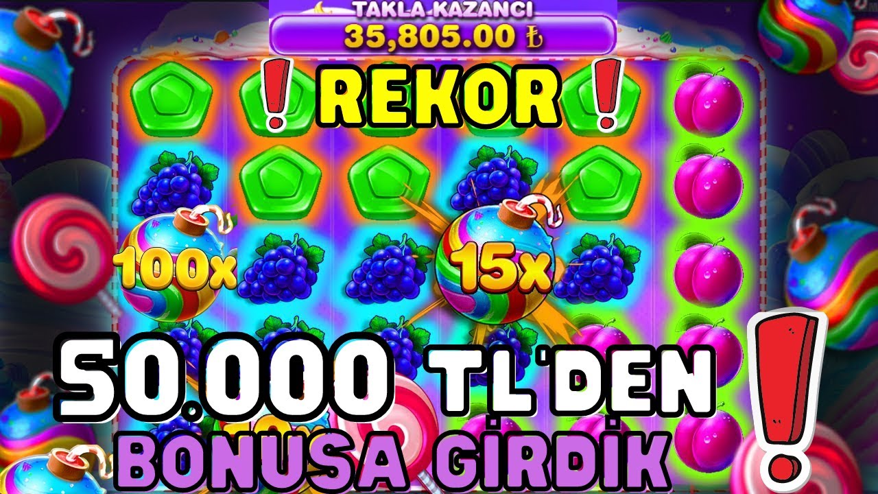?SWEET BONANZA?50.000 TL'DEN OYUNA ALDI❗REKOR KAZANÇ?#Slot #Australian Casino #Sweetbonanza #Taktik #100X #50X