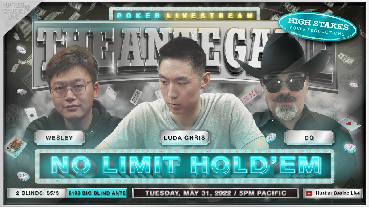 DQ!! Wesley!! Luda Chris!! JBoogs!! /5/100 Ante Game – Commentary by DGAF