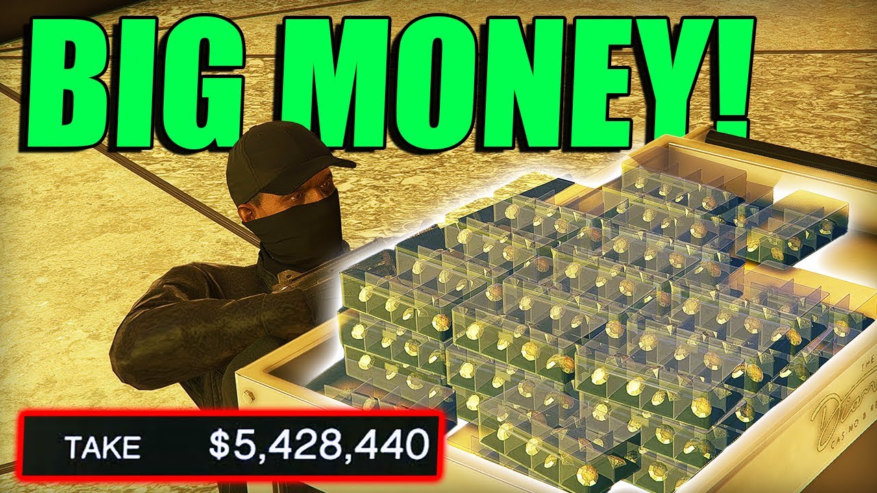 *5 MILLIONS IN 1 HEIST!* | GTA Online Online Casino Australian Heist Silent And Sneaky, With Diamonds
