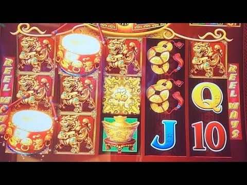 Dancing Drums Slot Machine! So fun to play! #Australian Casino #slots #slotmachine #freegames #bonus #money