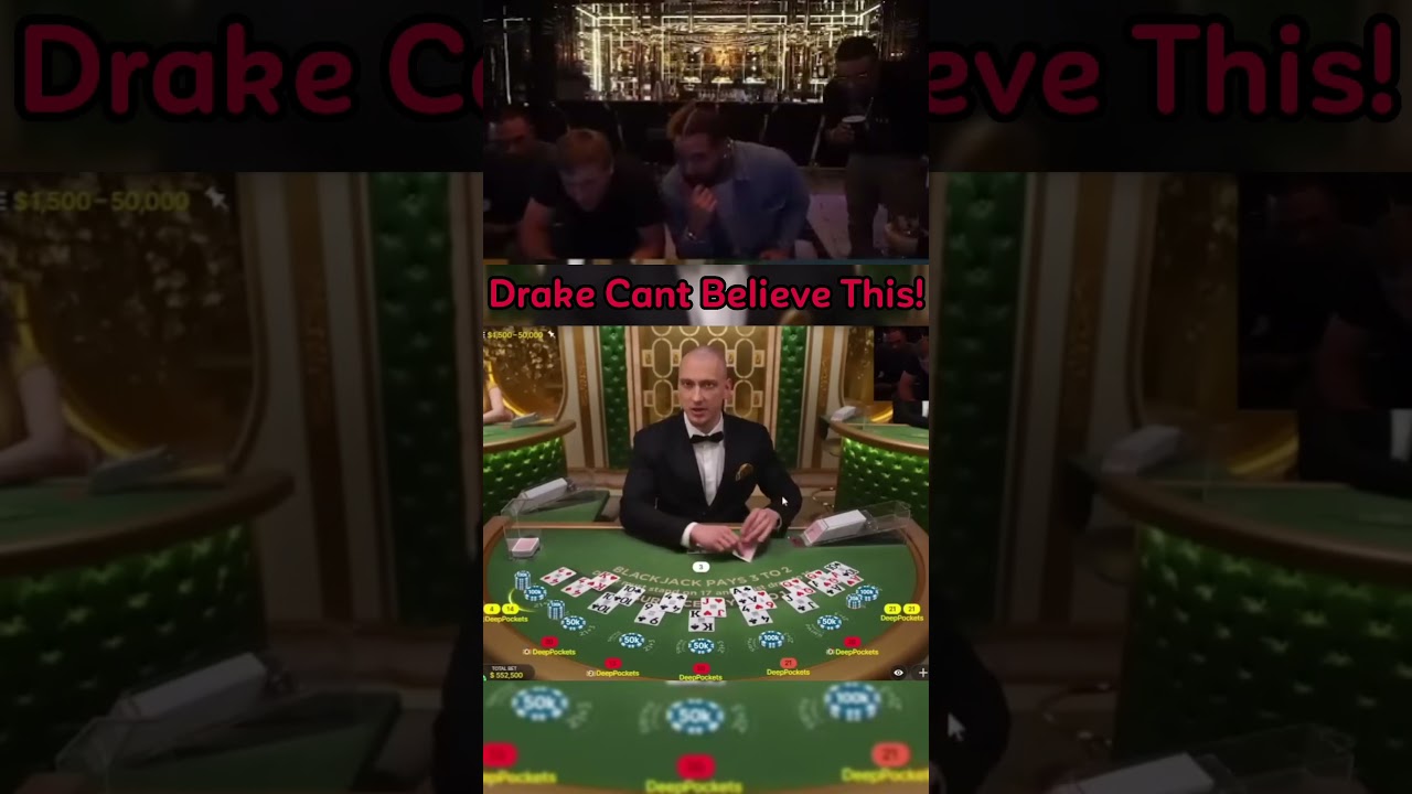 Drake Gets Incredibly Lucky Playing Blackjack! #drake #blackjack #gambling #Australian Casino #bigwin #maxwin