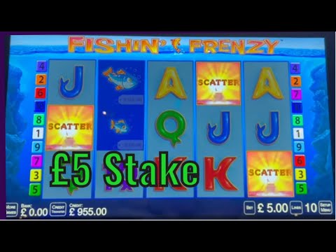 Australian Casino Slots From Leeds - £1,000 Vs Fishin’ Frenzy @ £5 stake . What Will it Pay ?