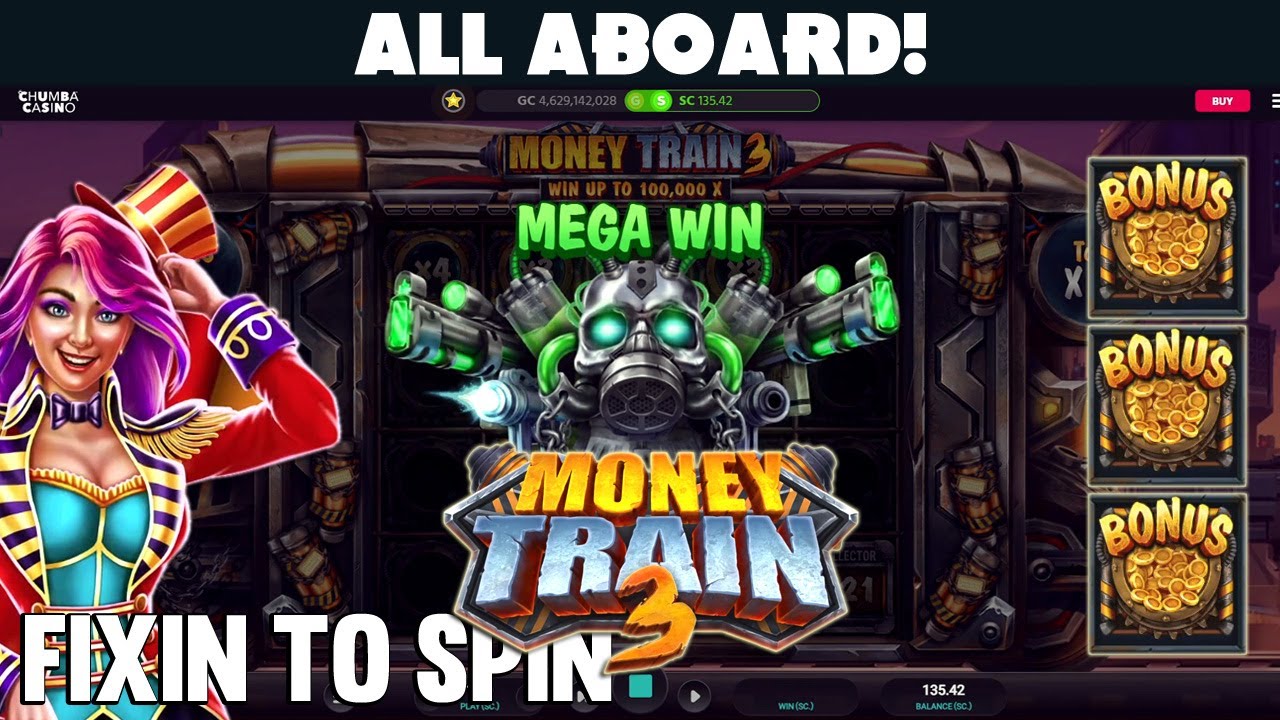 ? BIG WINS!! **NEW GAME** MONEY TRAIN 3! on Chumba Australian Casino