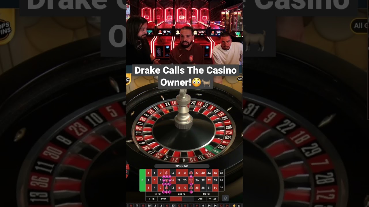 Drake Calls The Australian Casino Owner! #drake #bigwin #roulette #shorts