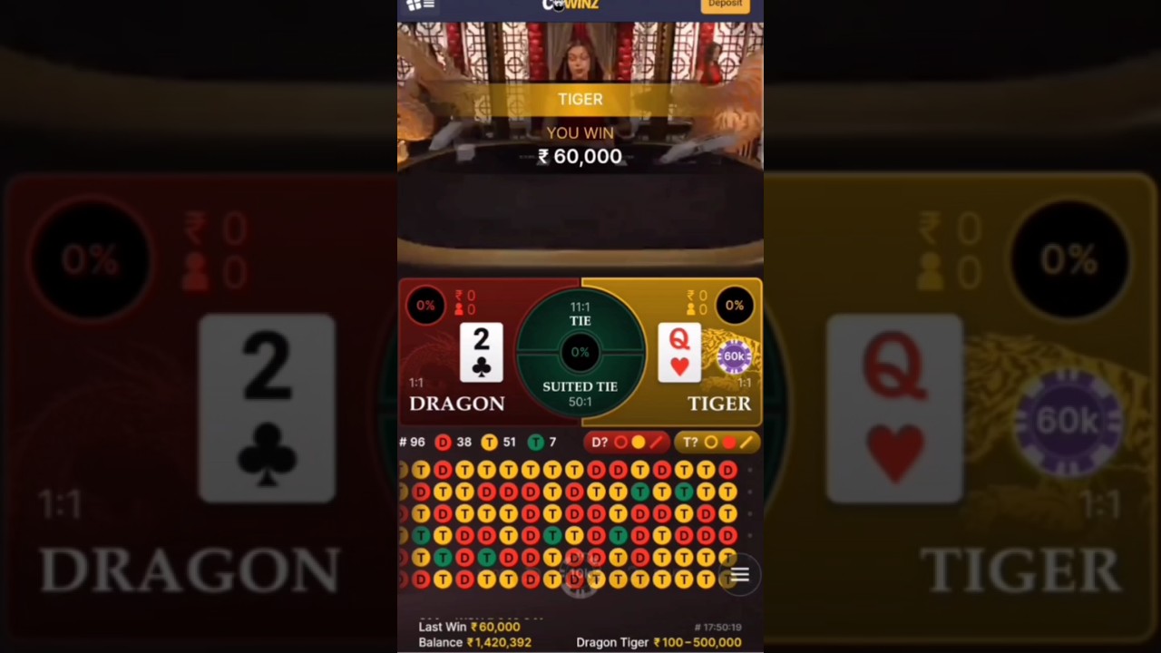 4000 Win 2 minutes DragonVsTigerwiningTrick_Smart Gambling _Professinally play Gambling