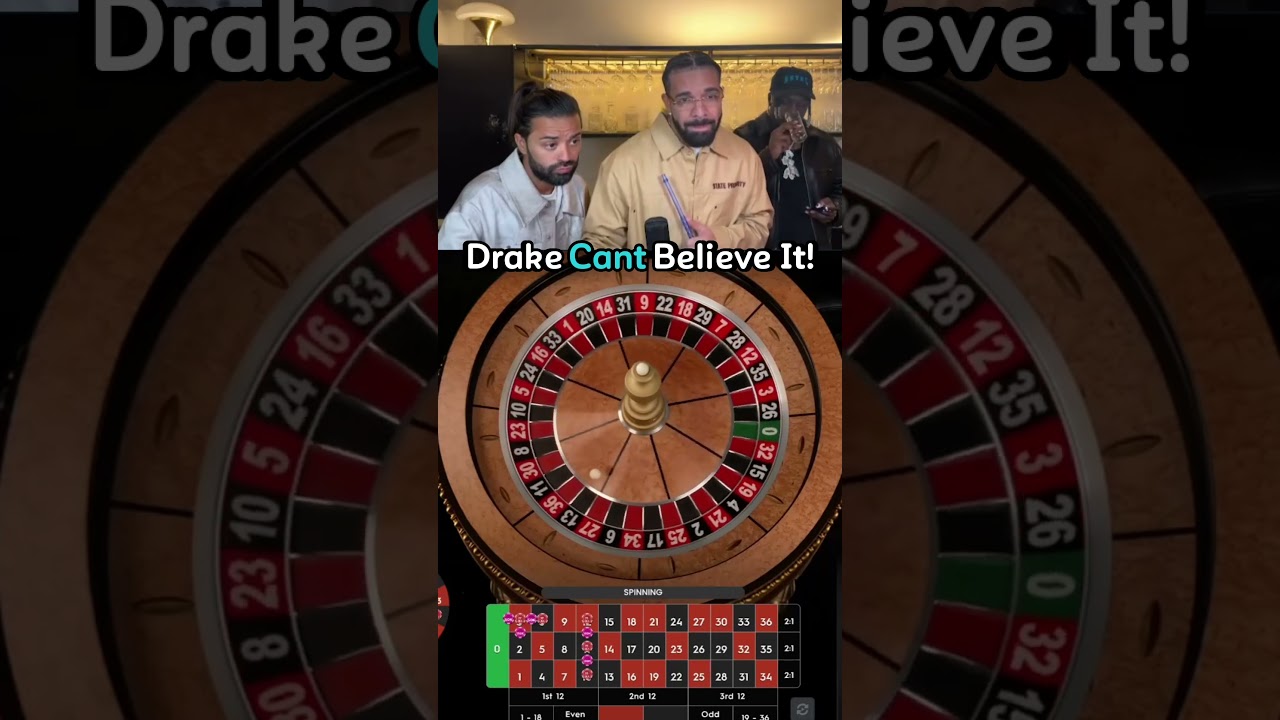 Drake Is Devastated When Playing Roulette! #drake #gambling #Online Casino Australian #roulette #lilyachty #roshtein