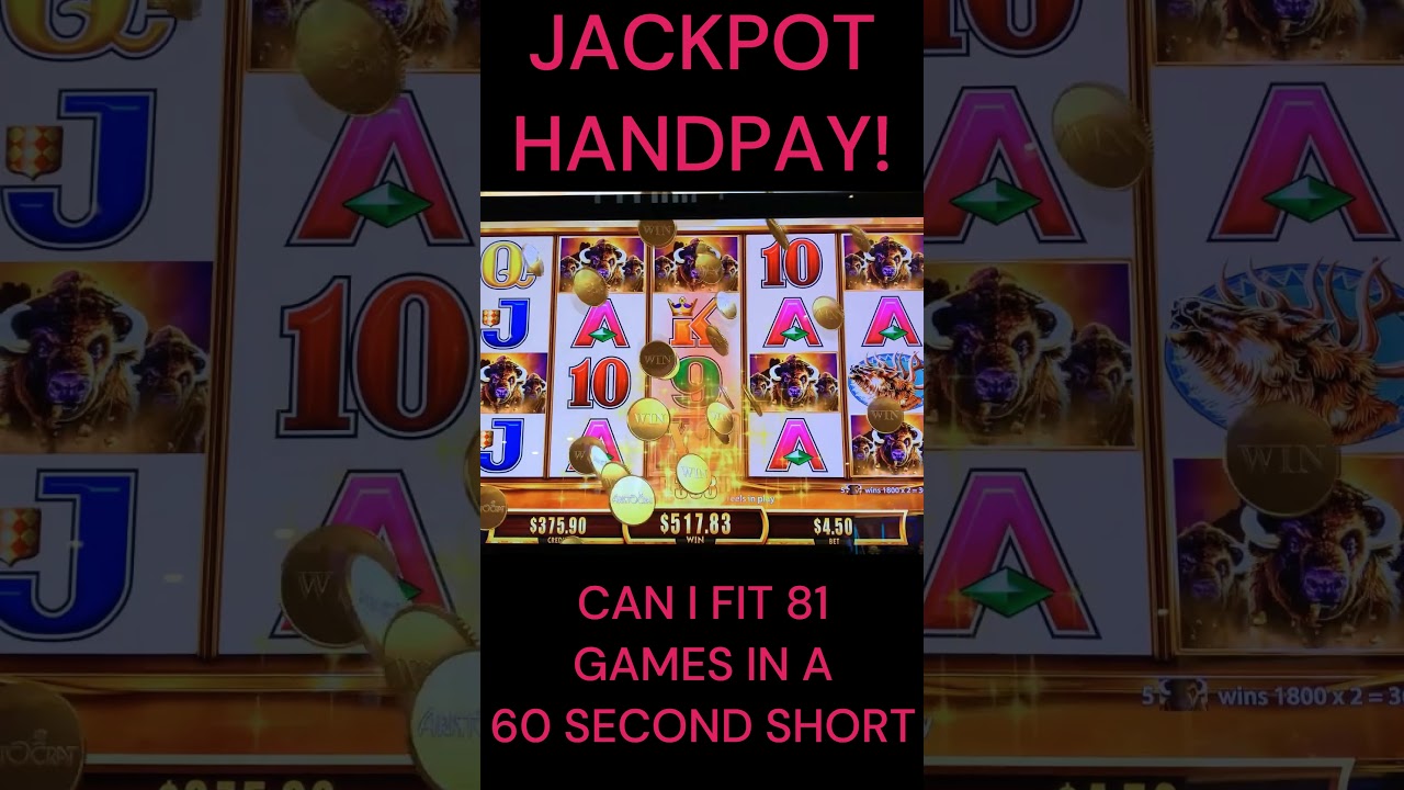 MASSIVE JACKPOT HANDPAY ON BUFFALO GOLD REVOLUTION! 86 FREE GAMES! #shorts #slots #slotmachine #win