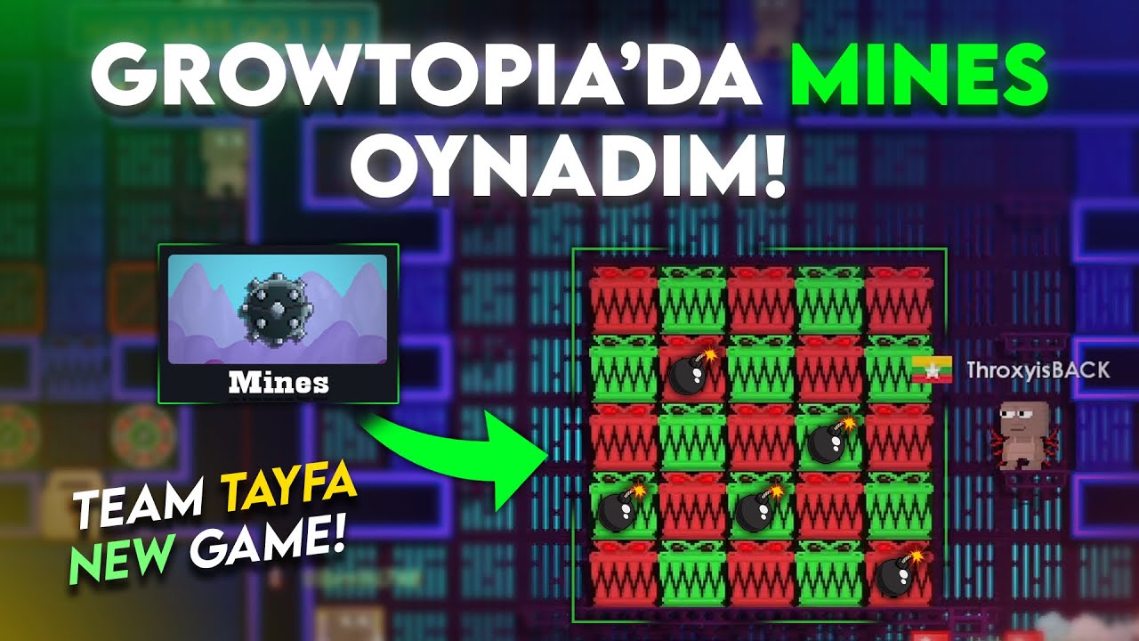 MİNES OYUNUNU TAYFAYA GETİRDİK! ( EFSANE KATLATIYOR )  ➤ Growtopia Online Casino Australian