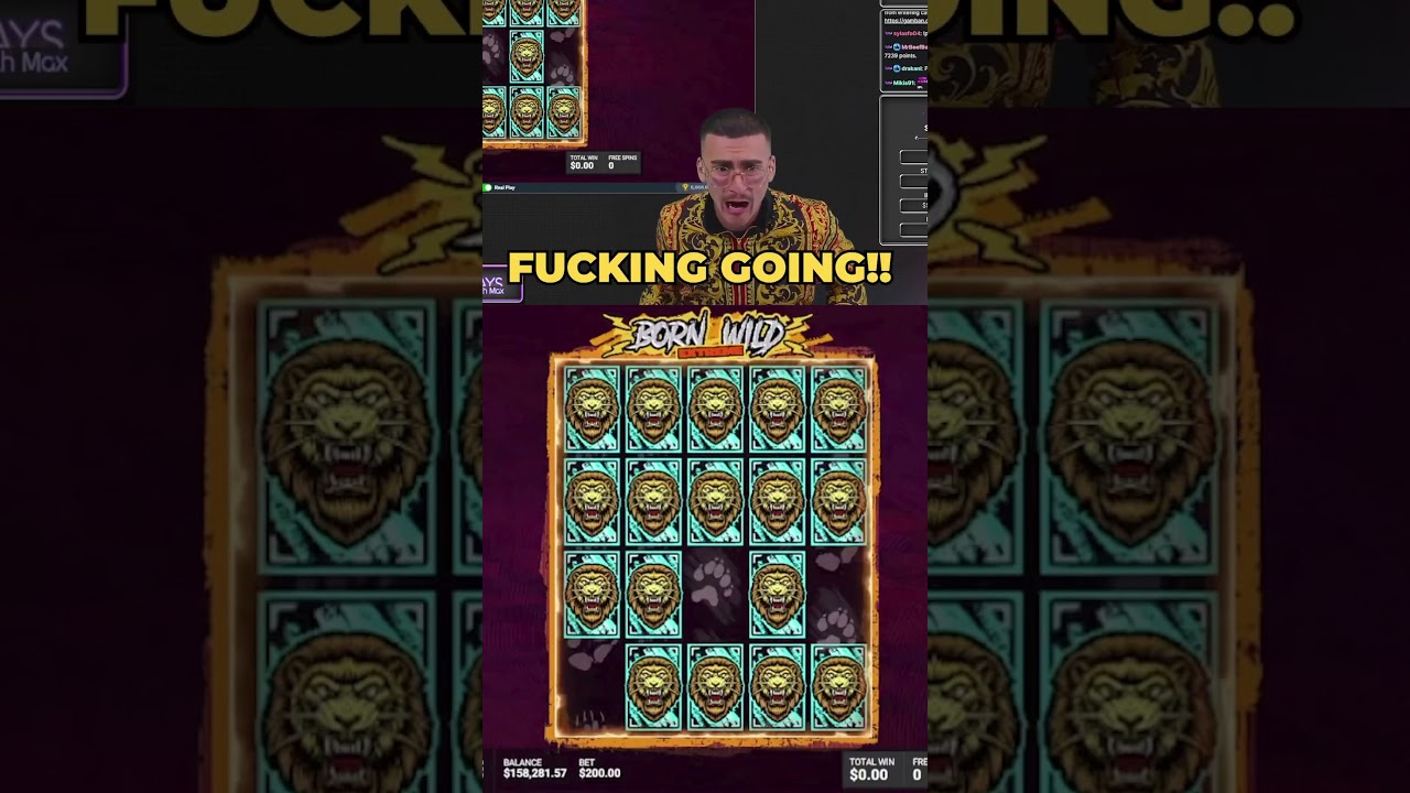 ONE OFF A FULL SCREEN WIN ON BORN WILD!? #Online Casino Australian #slots #bigwin