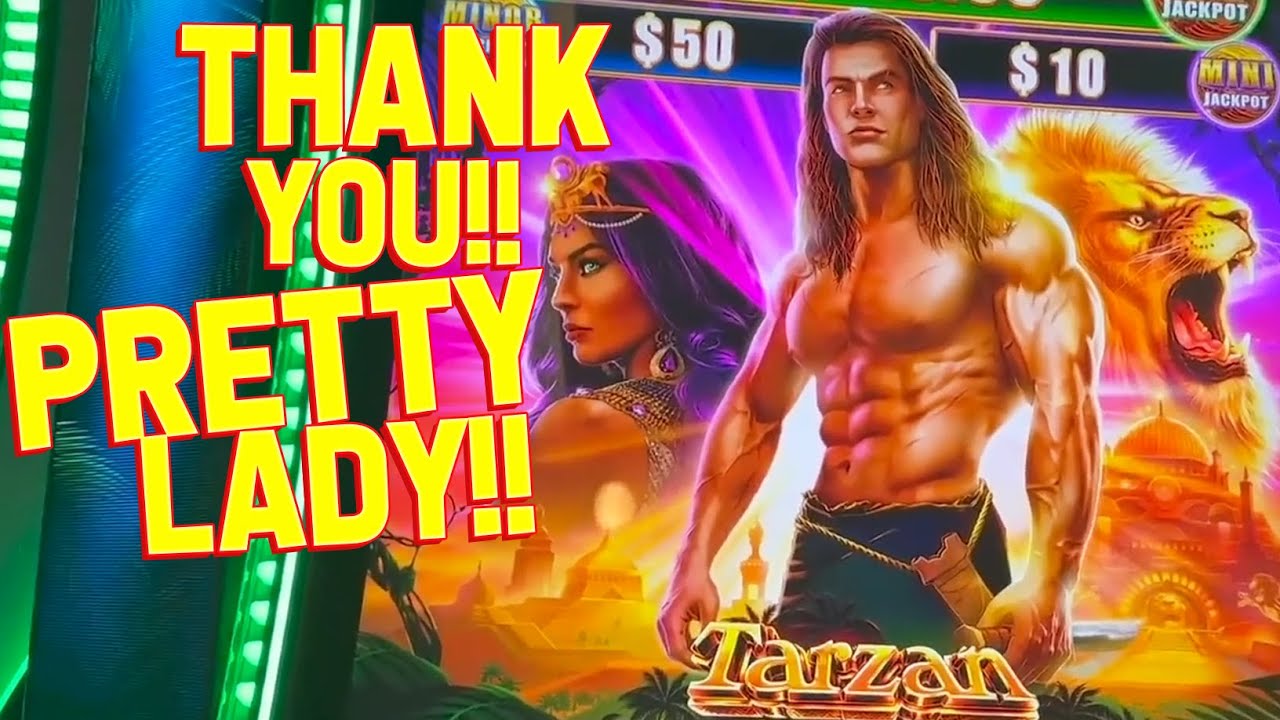 VegasLowRoller Plays TARZAN Slot Machine at Rampart Australian Casino!!