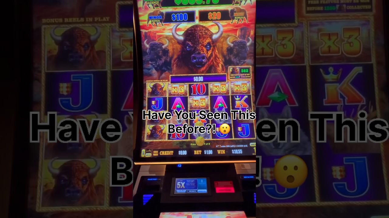 $1 Bet Won What on Buffalo Link! #Online Casino Australian #shorts
