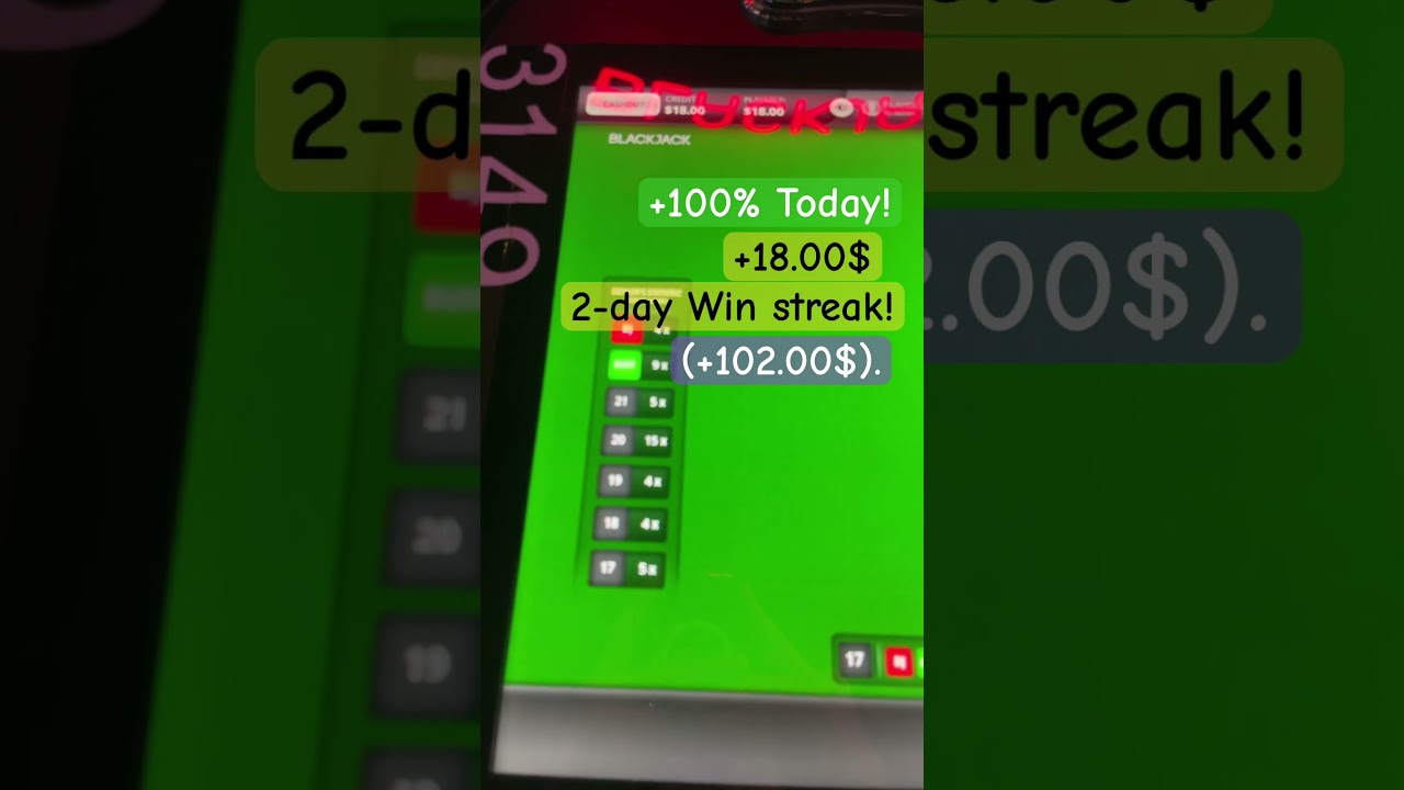 Australian Casino Blackjack(21) Electronic Play Results! +18.00$ - 12/06/2023.
