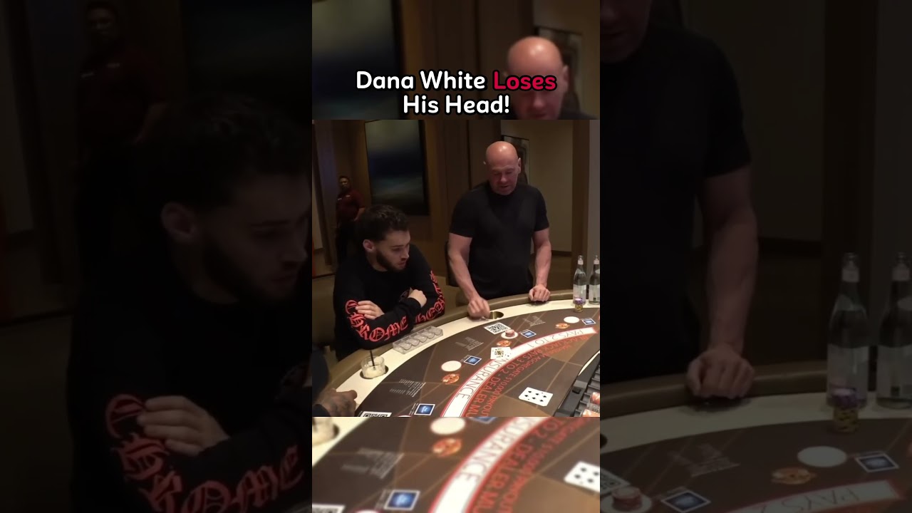 Dana White Loses His Head Playing Blackjack! #danawhite #blackjack #gambling #bigwin #Online Casino Australian #maxwin