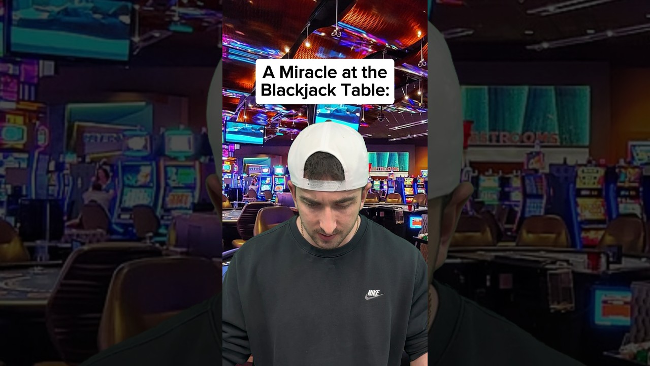 Do you believe in miracles?? #blackjack #Online Casino Australian #gambling #comedy #skit #betting #lasvegas #miracle