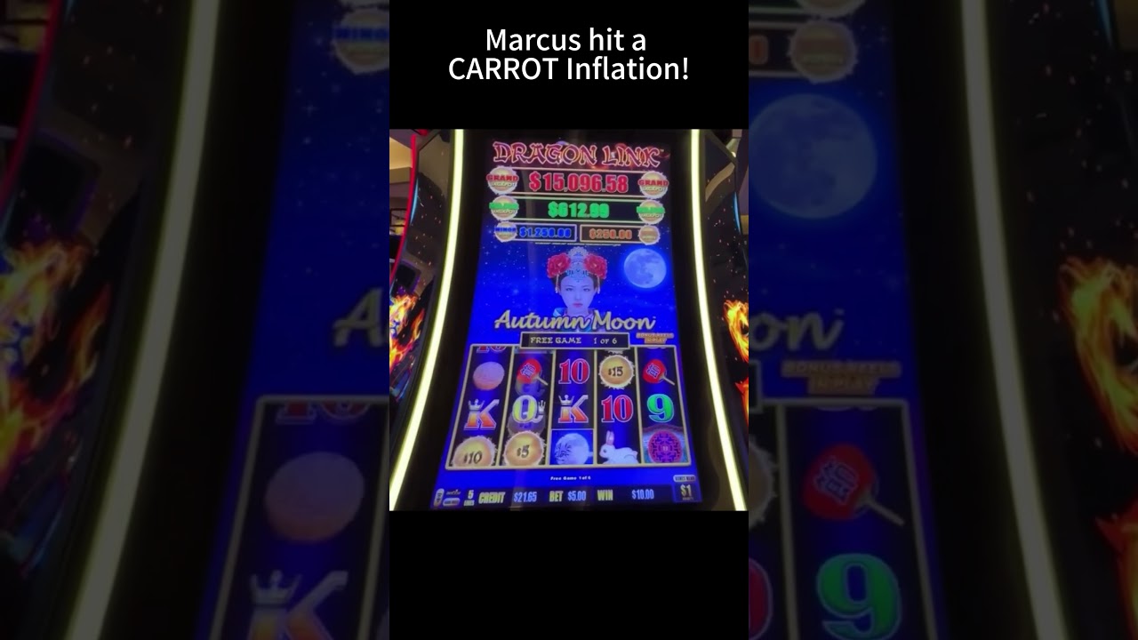 Marcus hit a CARROT Inflation! #shorts #lasvegas #Australian Casino #gambling #slotmachine #slots